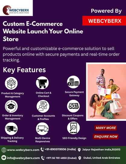 Custom E-Commerce Website Launch Your Online Store