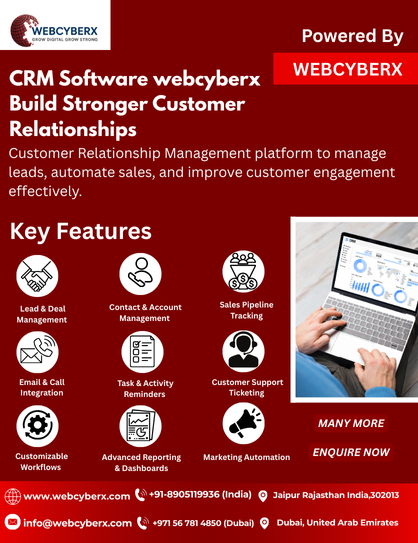 CRM Software webcyberx Build Stronger Customer Relationships